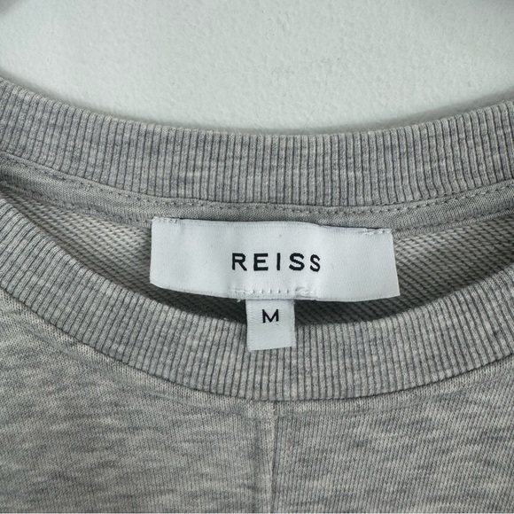 Reiss Jetta Grey Marl Jersey Sweater Dress Size M Minimalist Workwear - Picture 7 of 16